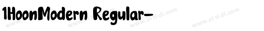 1HoonModern Regular字体转换 1HoonModern Regular字体转换